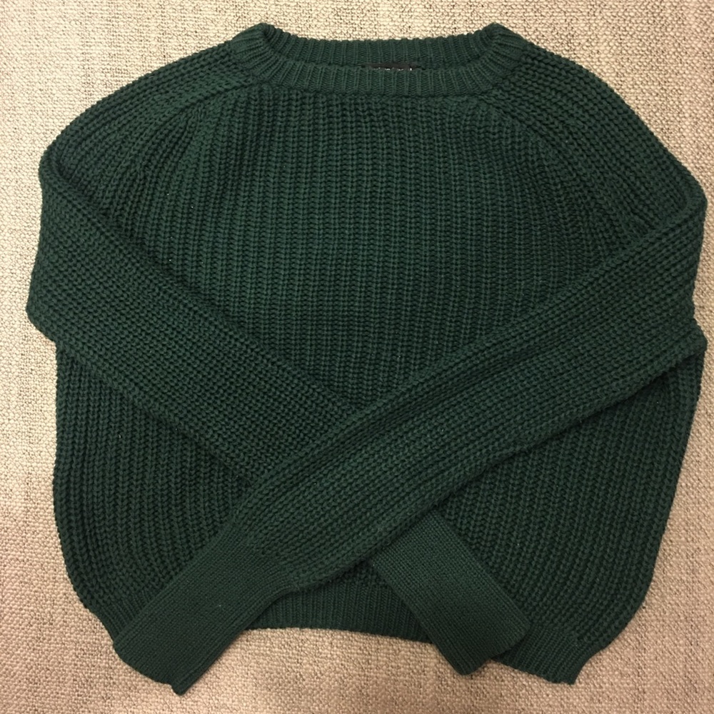 Cropped Fisherman Sweater